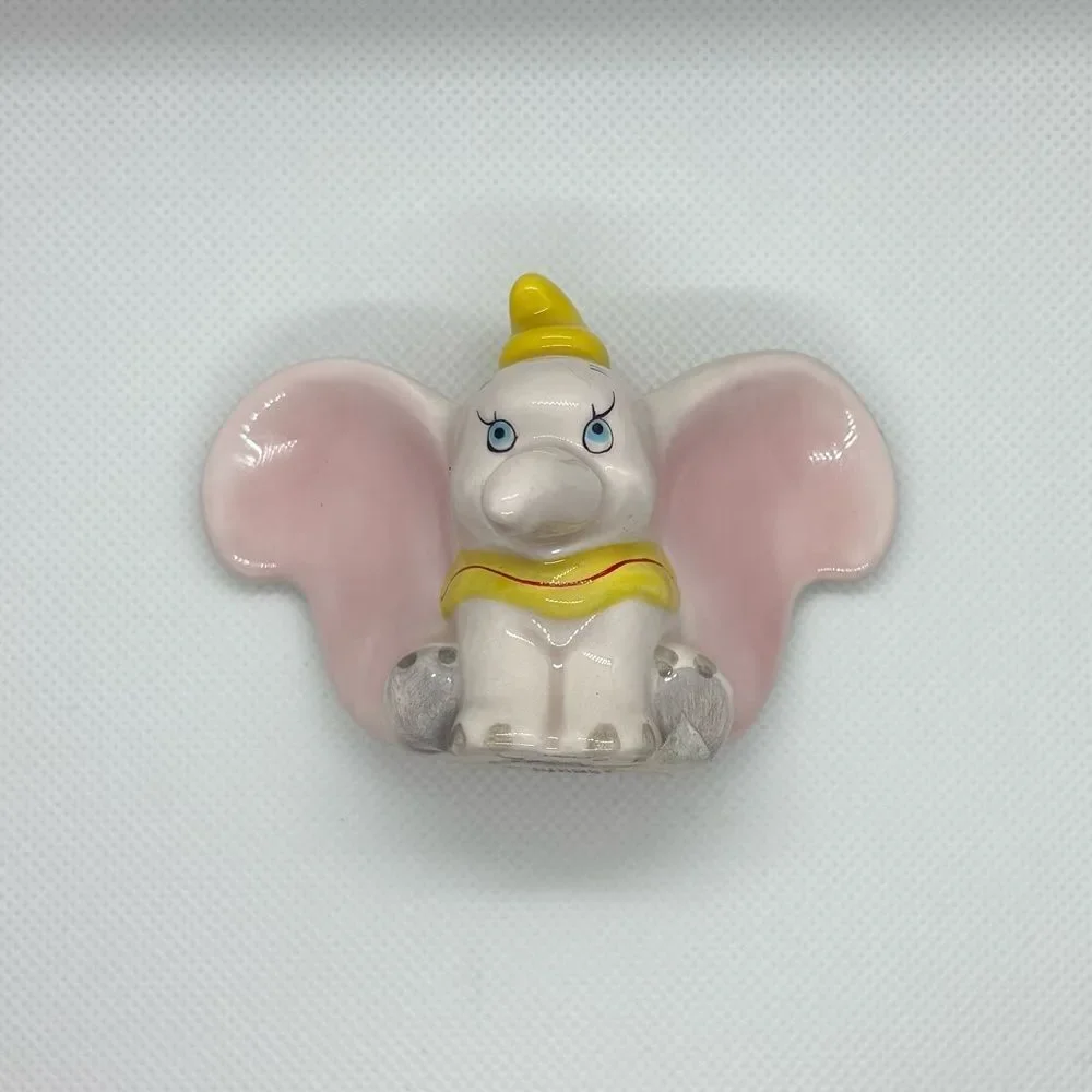 Vintage Disney Ceramic Dumbo the Elephant Collectible Figure approx. 2.5” tall